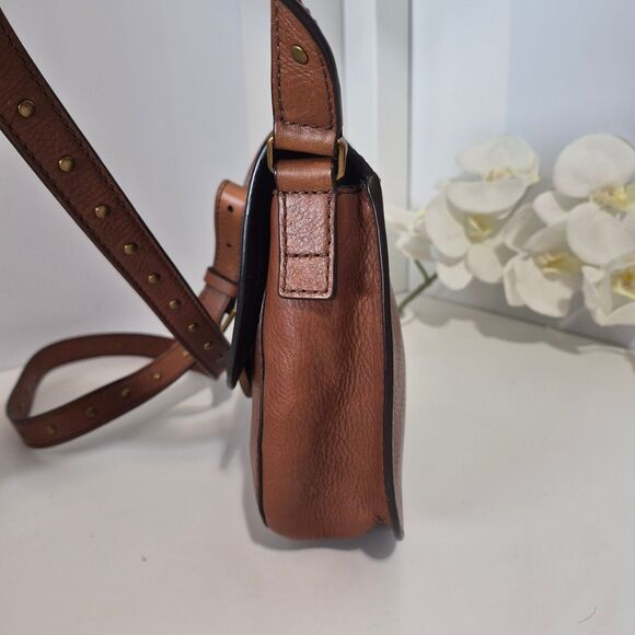 Fossil Brown Leather Crossbody Bag - Picture 4 of 8